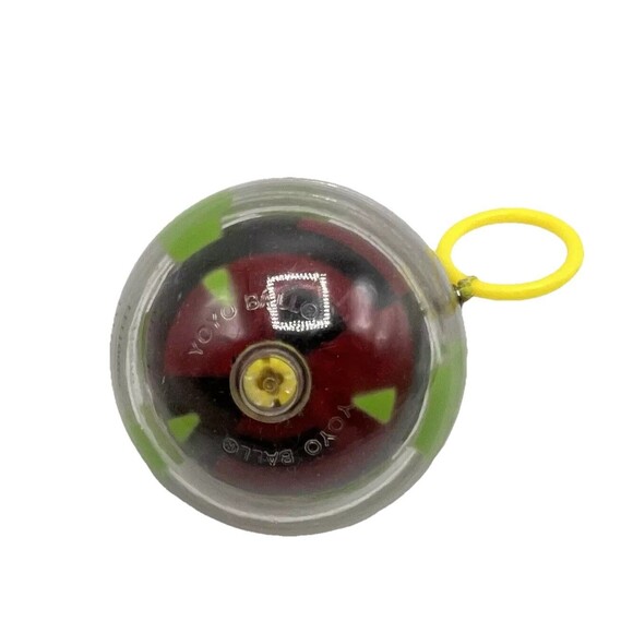 YOYO Ball Big Time Toys Red Black Green 2.5" Self Retracting Vintage 2003 - Picture 1 of 6
